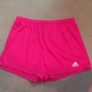 Pink Adidas shorts size Medium
